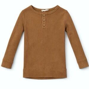 Jamie Kay Baby/Toddler Ribbed Henley Shirt Top 1YR 12M